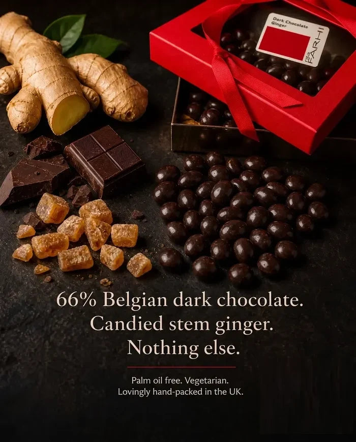 Dark Chocolate Coated Crystallised Gingers, Palm Oil Free, 250g