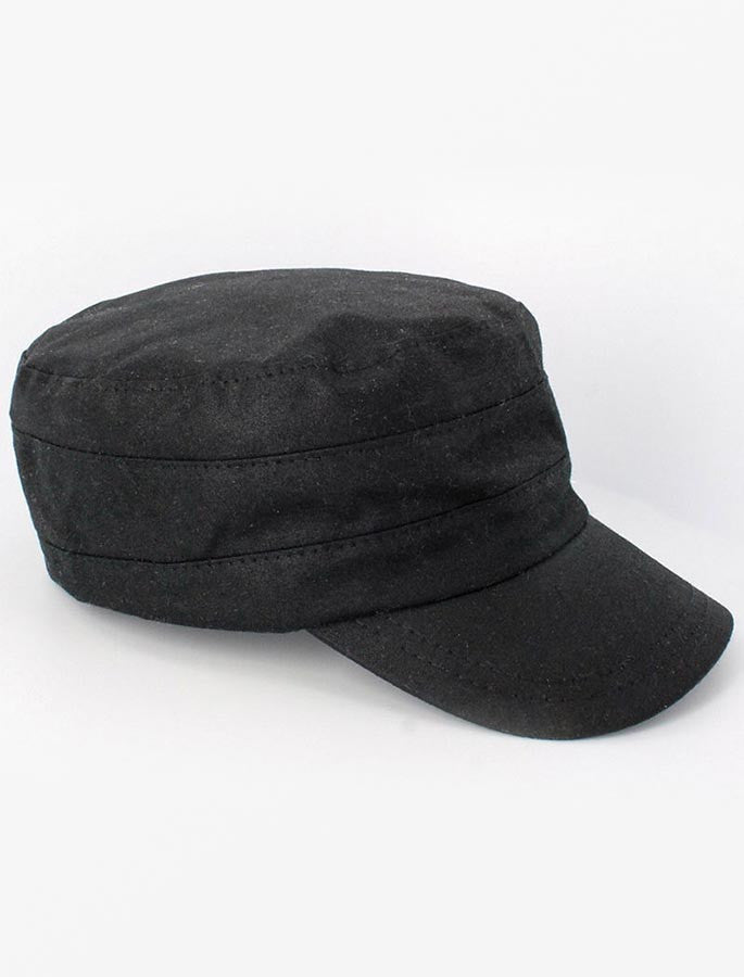 Fisherman Waxed Cap - Black #color_black