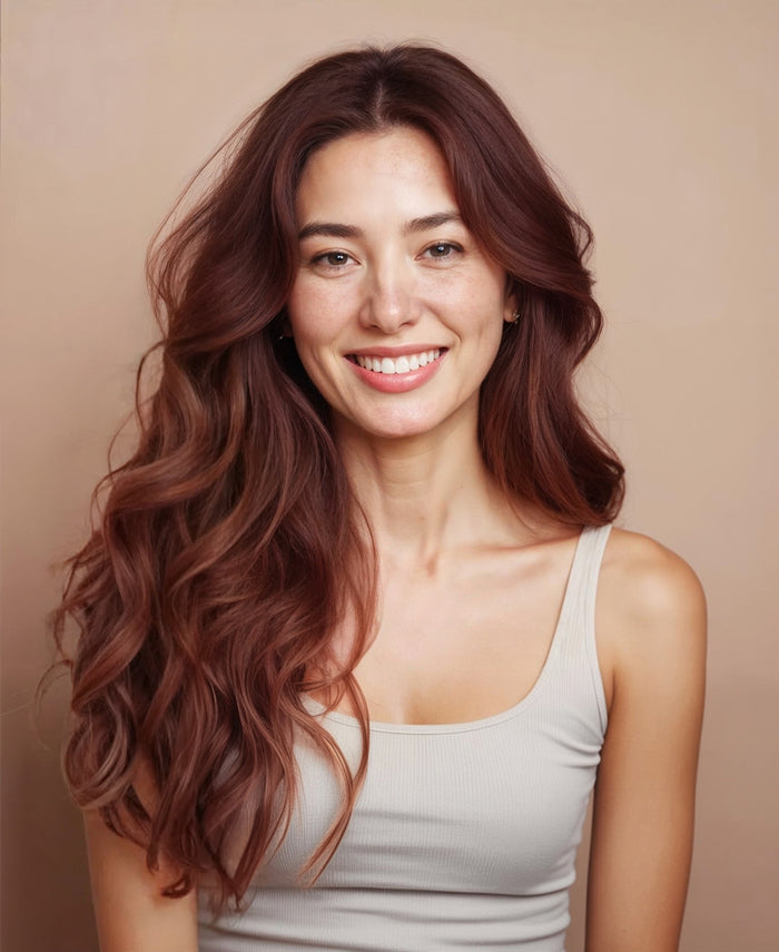halo one-step hair extensions auburn.
