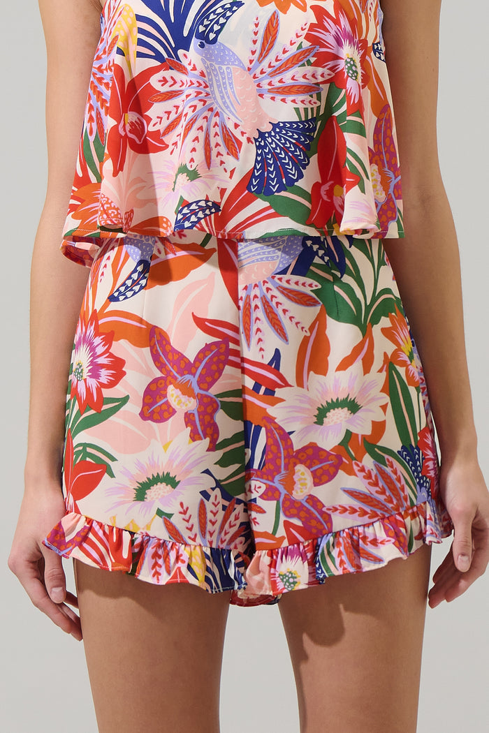 Hatley Floral Milton Strapless Romper