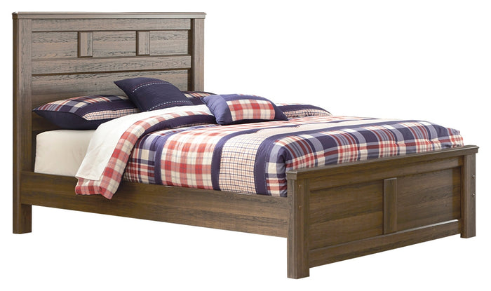 Juararo B251YB4 Dark Brown Full Panel Bed