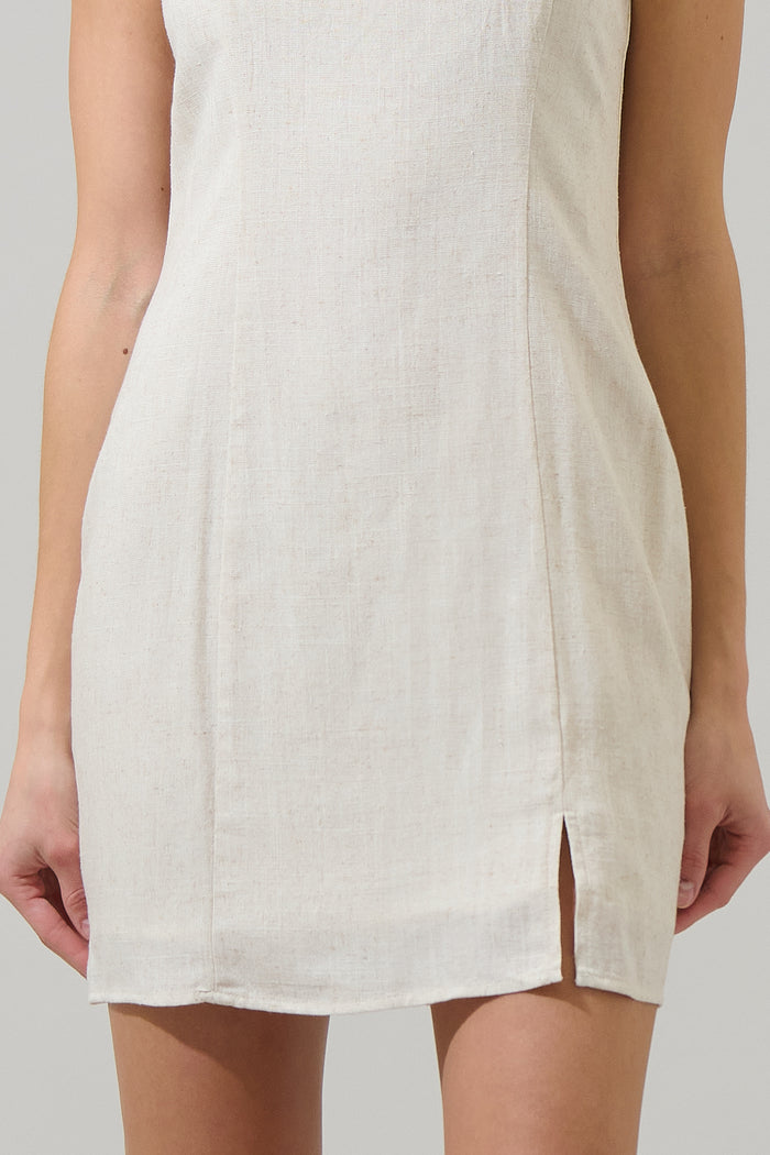Manzy Junie Linen Mini Dress
