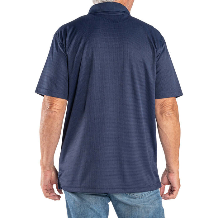 Men's US Flag Performance Grid Polo - The Flag Shirt