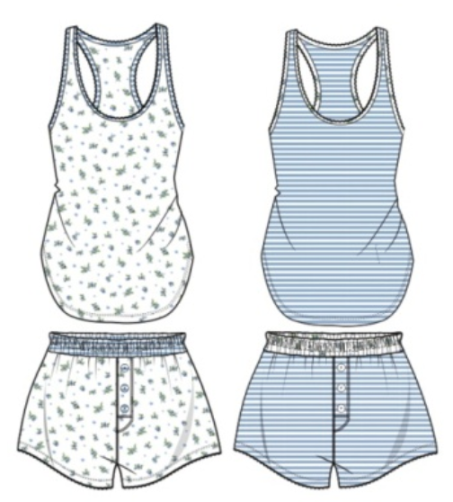 P.J. Salvage Strawberry Tank/Short Set Mix & Match