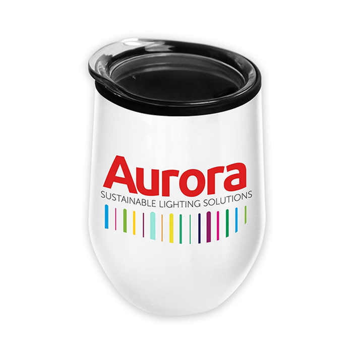 The Pinot 12 oz Stainless Steel Wine Glass Tumbler Digital, Full Color