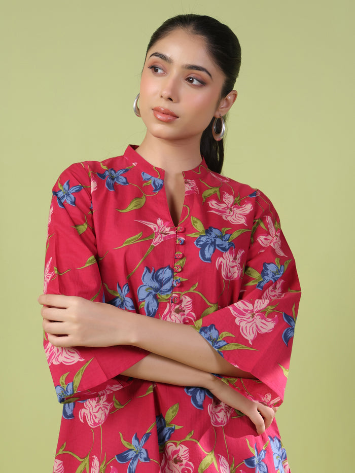 Women's Cotton Printed Co ord Set