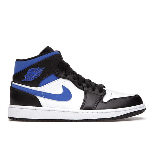 Jordan 1 Mid White Black Racer Blue