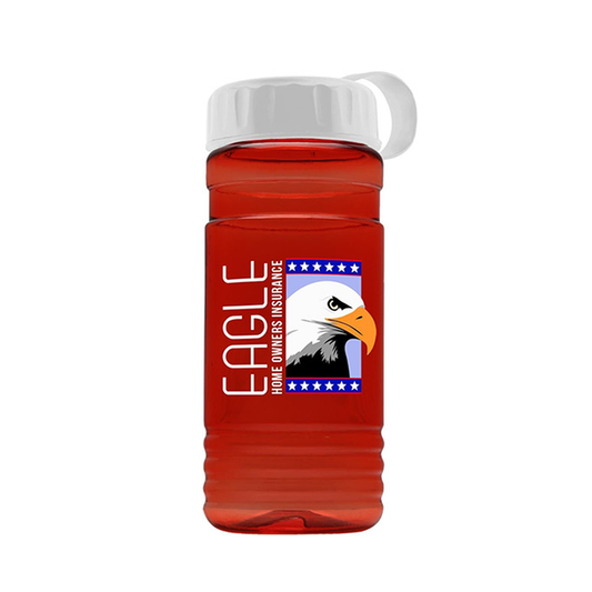 20 oz. UpCycle rPET Bottle With Tethered Lid, Full Color