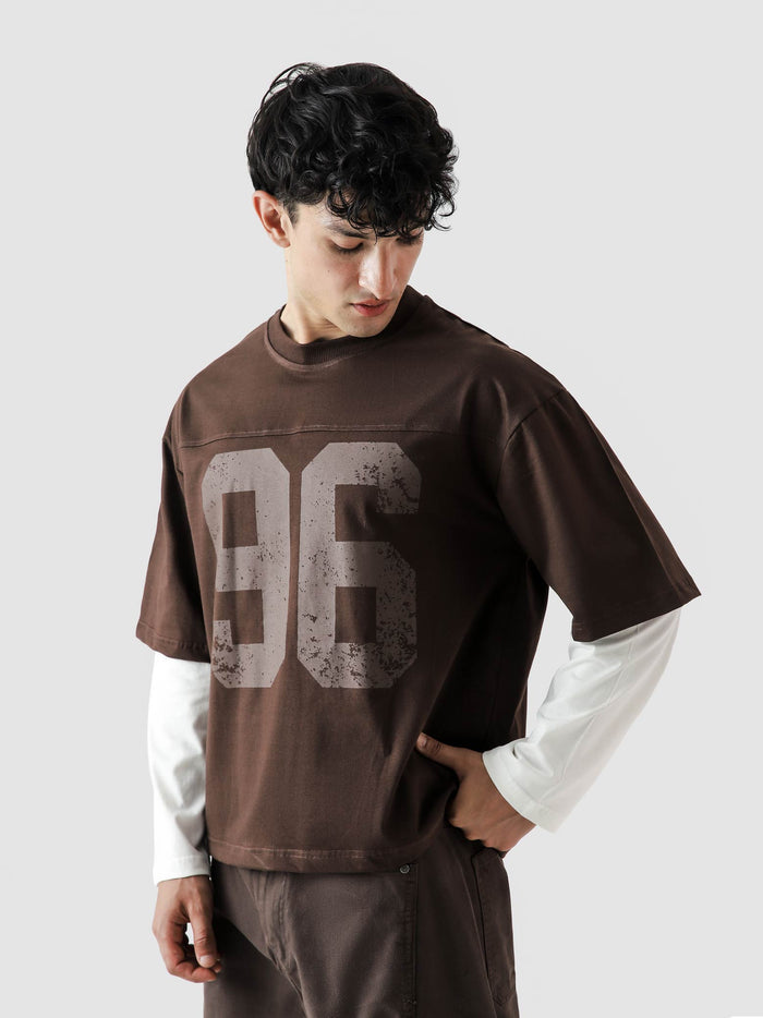 96 Double Layer Jersey flat lay mocha brown white pre-layered Pakistan – GROOVY