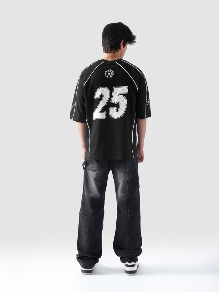 Afterdark Piping Top – Oversized Graphic Tee | GROOVY Pakistan