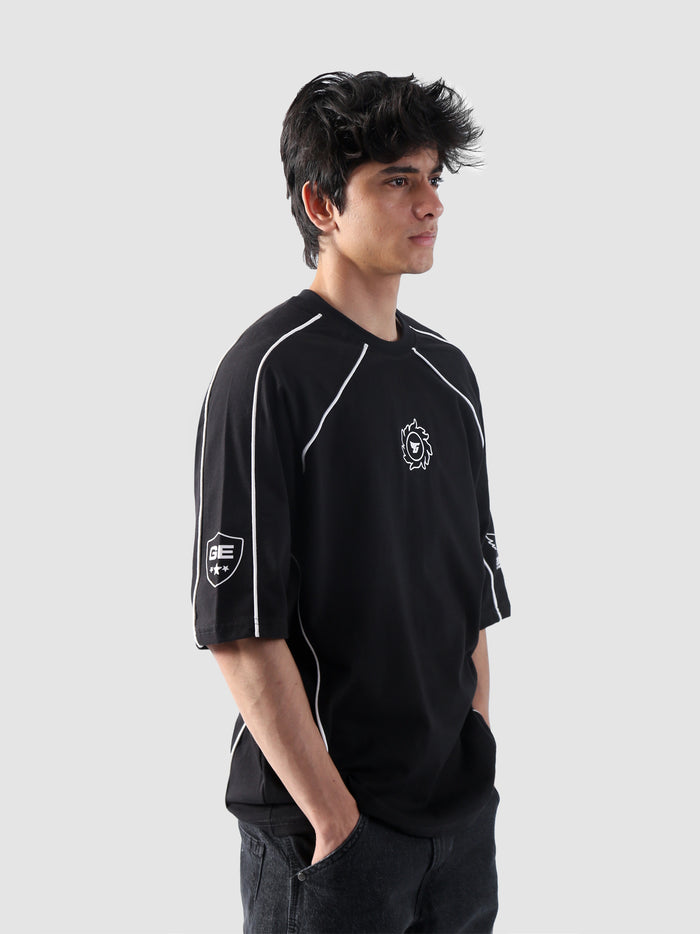 Afterdark Piping Top – Oversized Graphic Tee | GROOVY Pakistan