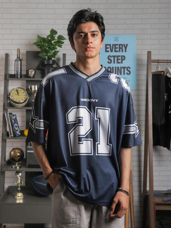 Allstars basketball jersey flat lay yale blue white oversized streetwear Pakistan – GROOVY