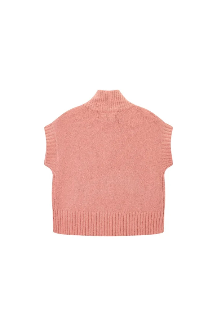 Austina-L-14-C Sleeveless Vest with Zip