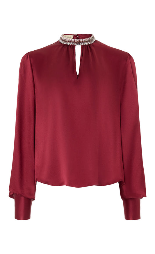 Beatrice Blouse - Claret