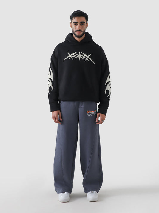 Blade Hoodie Foam Print – Oversized Hoodie | GROOVY Pakistan