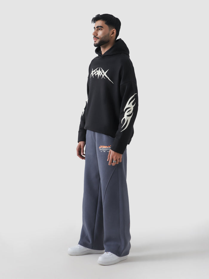 Blade Hoodie Foam Print – Oversized Hoodie | GROOVY Pakistan