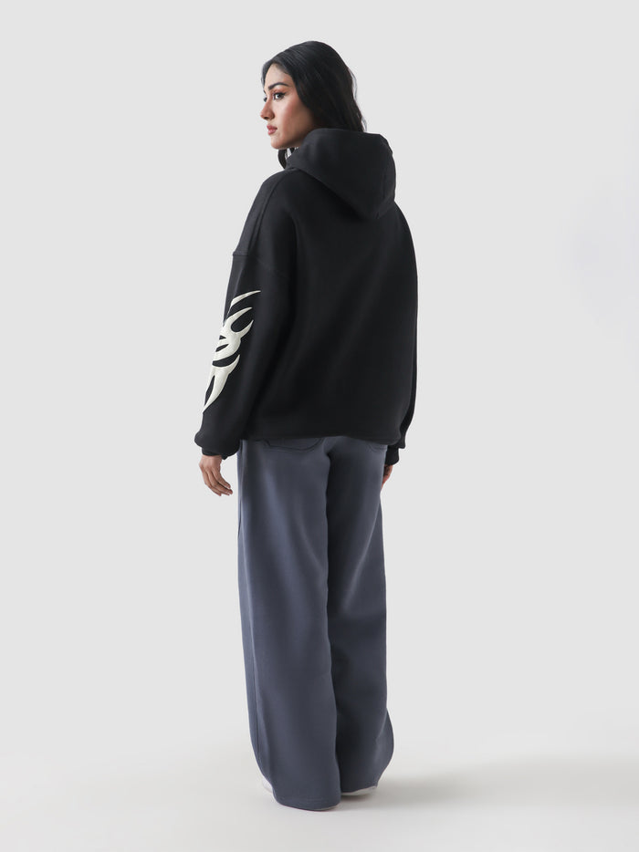 Blade Hoodie Foam Print – Oversized Hoodie | GROOVY Pakistan