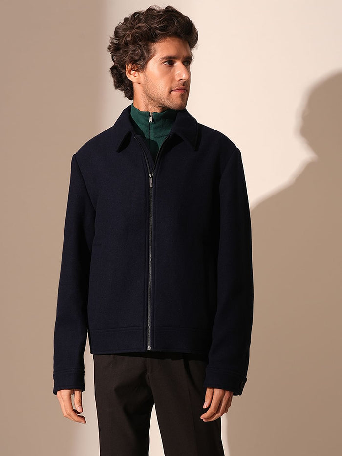 Blue Zipped Jacket