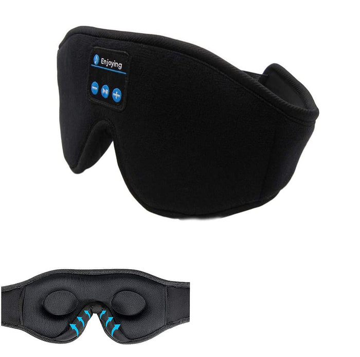 Wireless music eye mask side view
