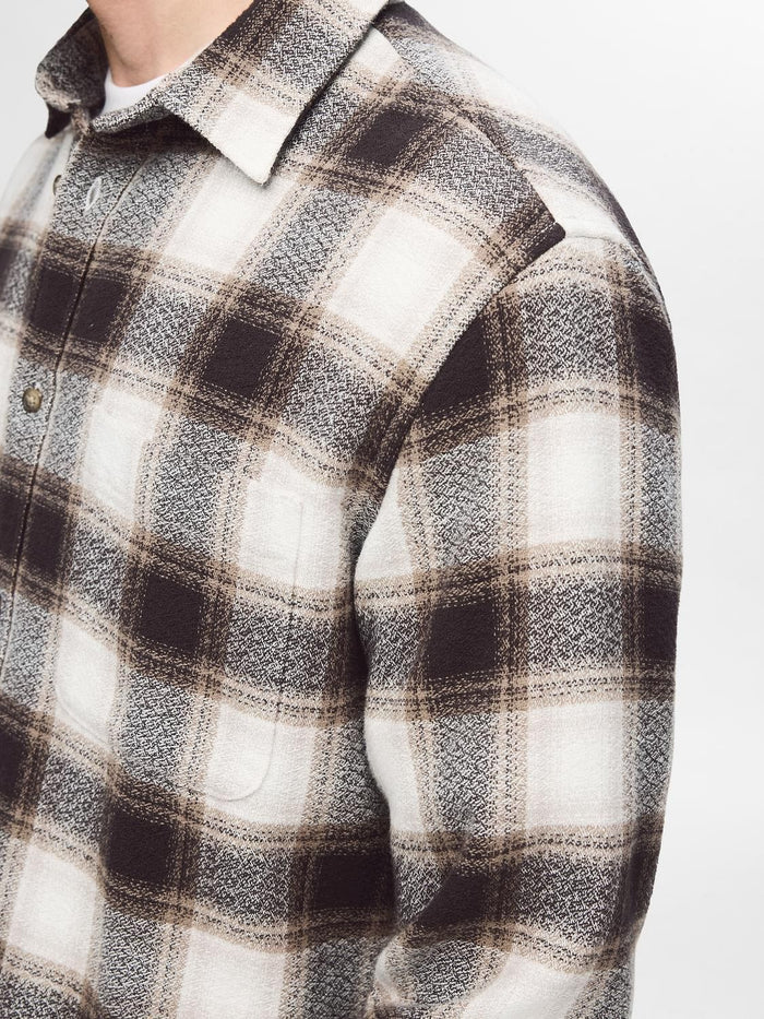 Brown Organic Cotton Check Shirt