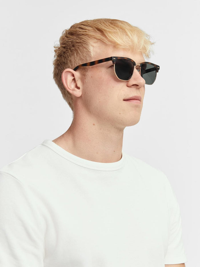 Brown Printed Sunglasses