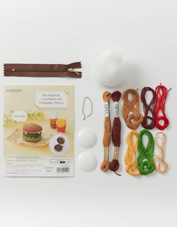 COSMO Tiny Crochet Zipped Pouch Kit
