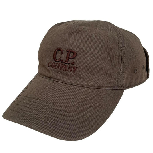 CP Company Khaki Green Cotton Goggle Cap