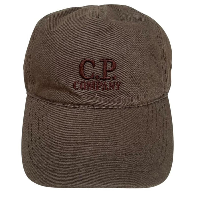 CP Company Khaki Green Cotton Goggle Cap
