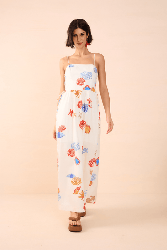Cropped Sol Print Dress_1