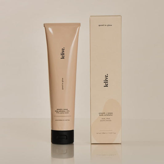 Hybrid Body Exfoliator with AHA for smooth, radiant skin and effective exfoliation