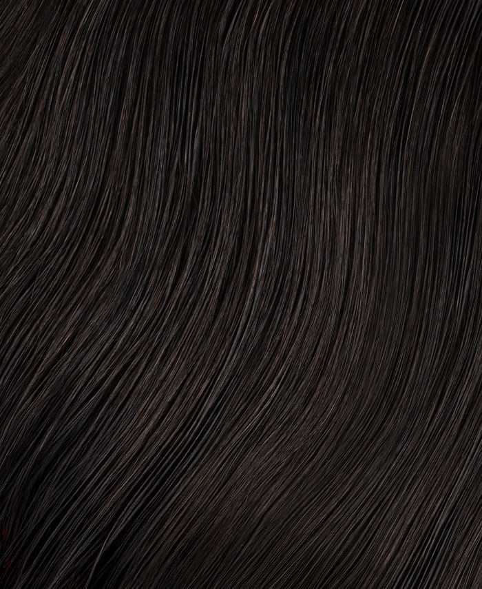 halo one-step hair extensions dark brown.