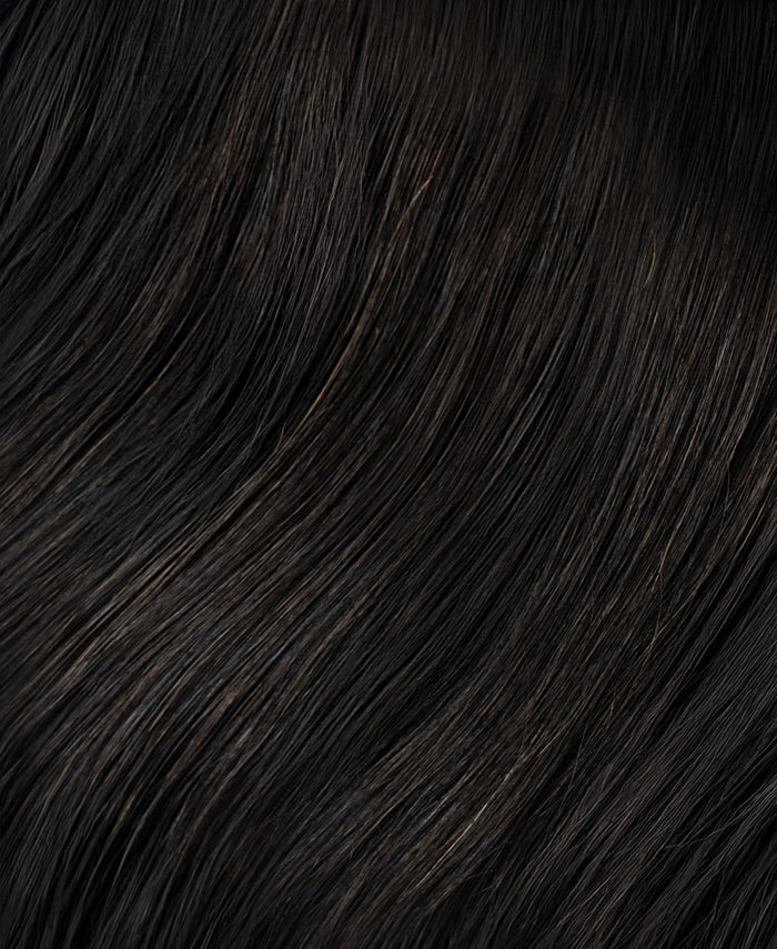 halo one-step hair extensions natural black.