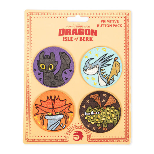 How to Train Your Dragon Primitive Buttons (4pcs)
