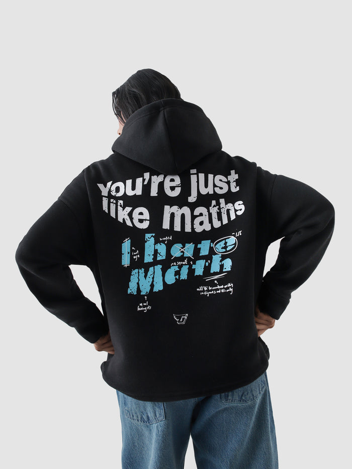 I Hate Maths tee male model side view full body Pakistan – GROOVY