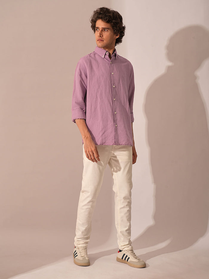 Light Purple Linen Shirt