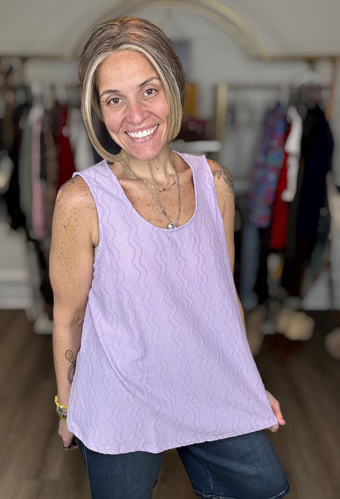 Lilac Reverie Sleeveless Top by Dear Scarlett