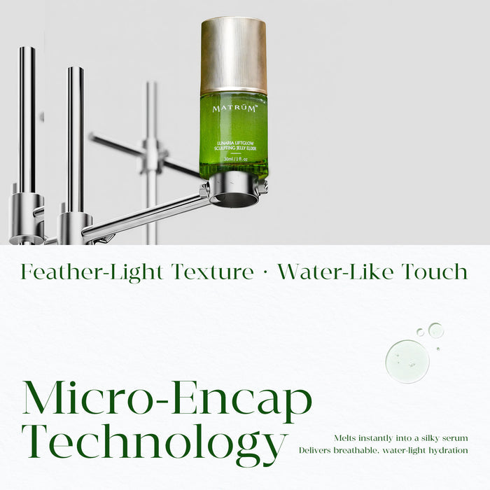 Lunaria LiftGlow Sculpting Jelly Elixir ——The "Morning Dew" Filter: Lift, Brighten & Prime.