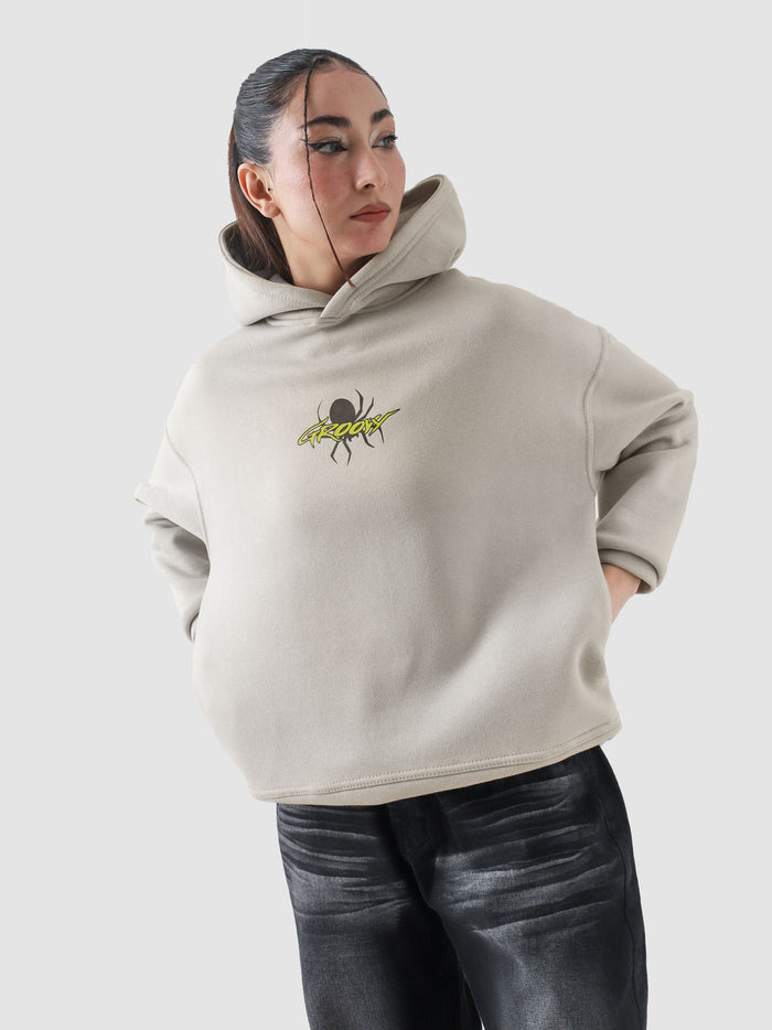 Make Your Own Luck hoodie detail closeup graphic print front kangaroo pocket Pakistan – GROOVY