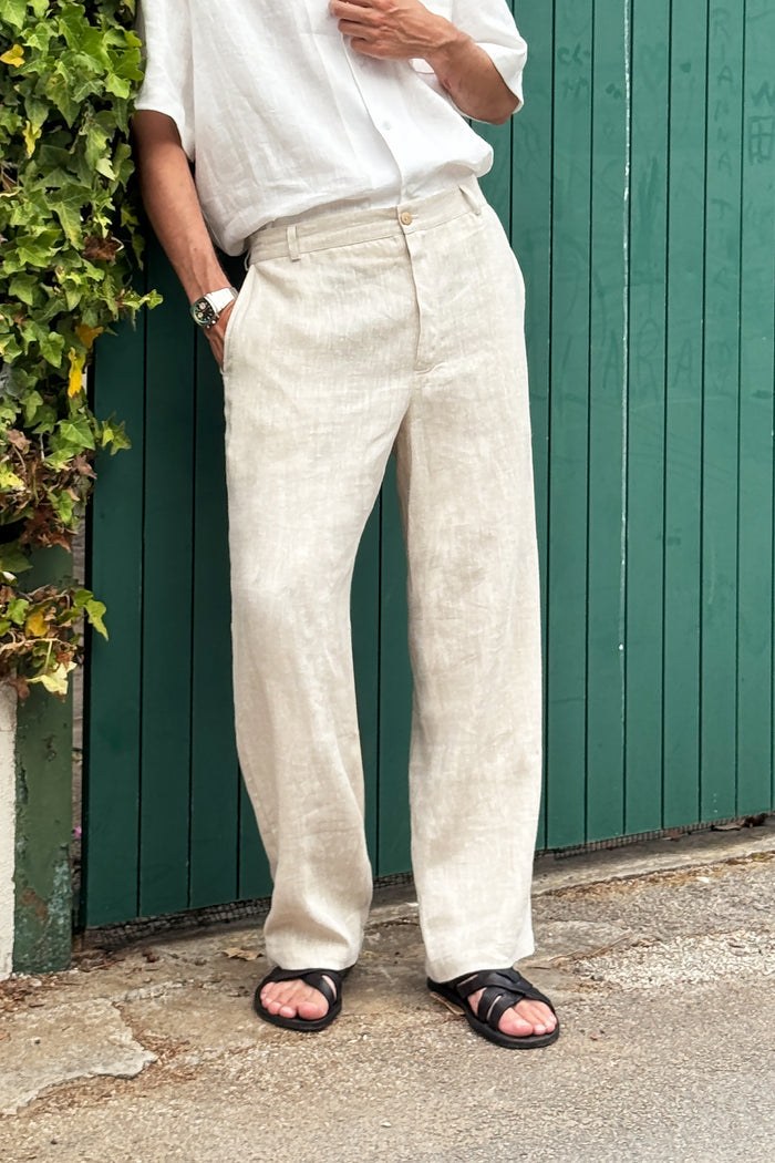 Men’s Linen Relaxed Straight Pants AVENS - IN STOCK