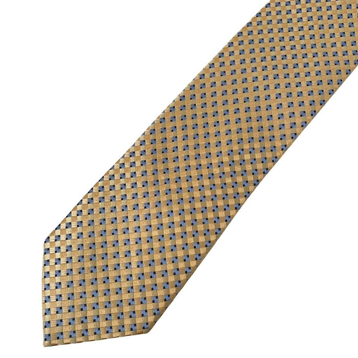 Michael Kors Yellow and Blue Silk Tie