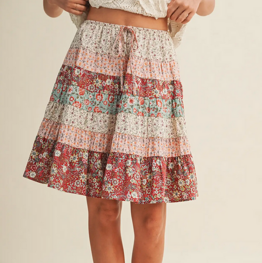 Mustard Seed A-Line Mini Skirt