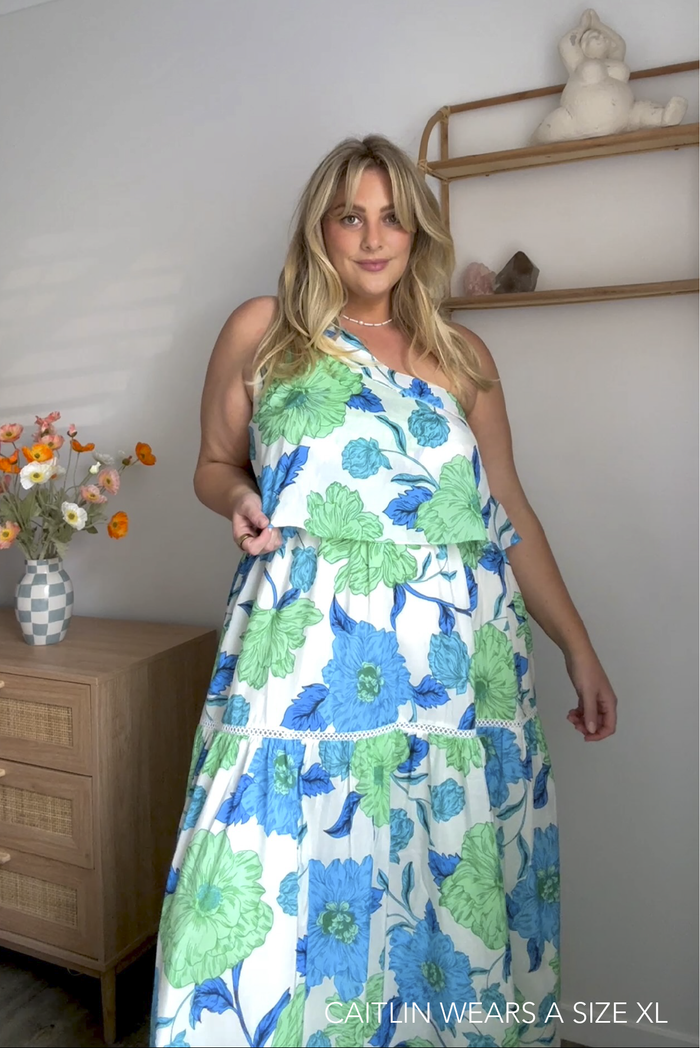 Olympia Calypso Dress In Blue