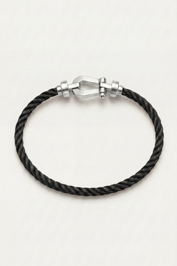 Ortigia Platinum Bracelet Black
