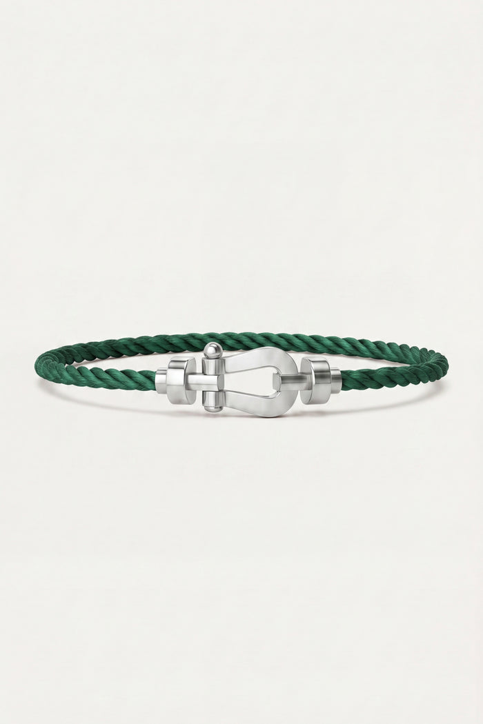 Ortigia Platinum Bracelet Forest Green