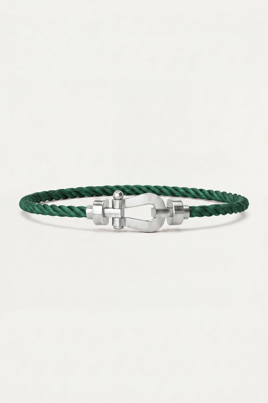 Ortigia Platinum Bracelet Forest Green