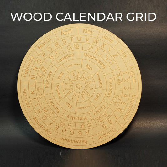 Pendulum Wood Calendar Grid