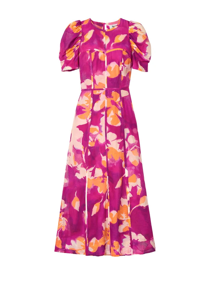 Petite Niamh Pink Binding Detail Occasion Dress
