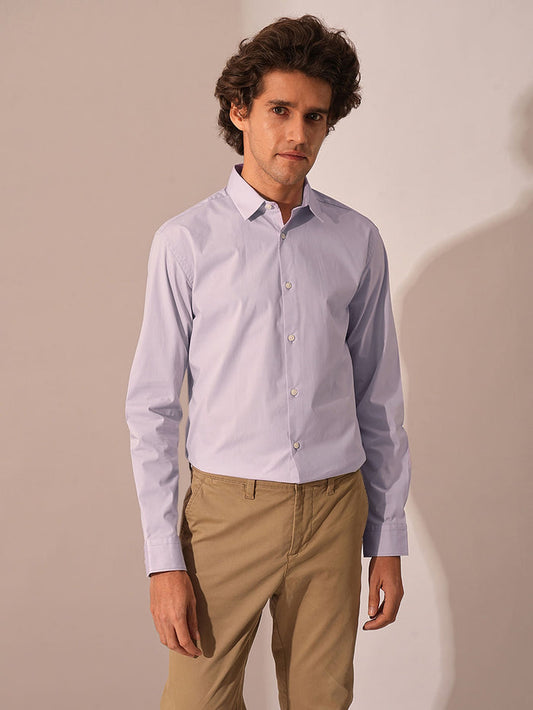 Purple Formal Full Sleeves Shirt