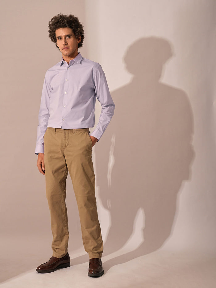 Purple Formal Full Sleeves Shirt
