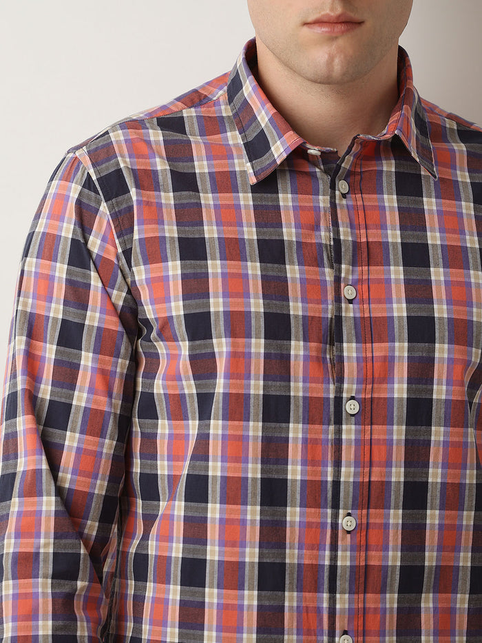 Red Check Full Sleeves Shirt